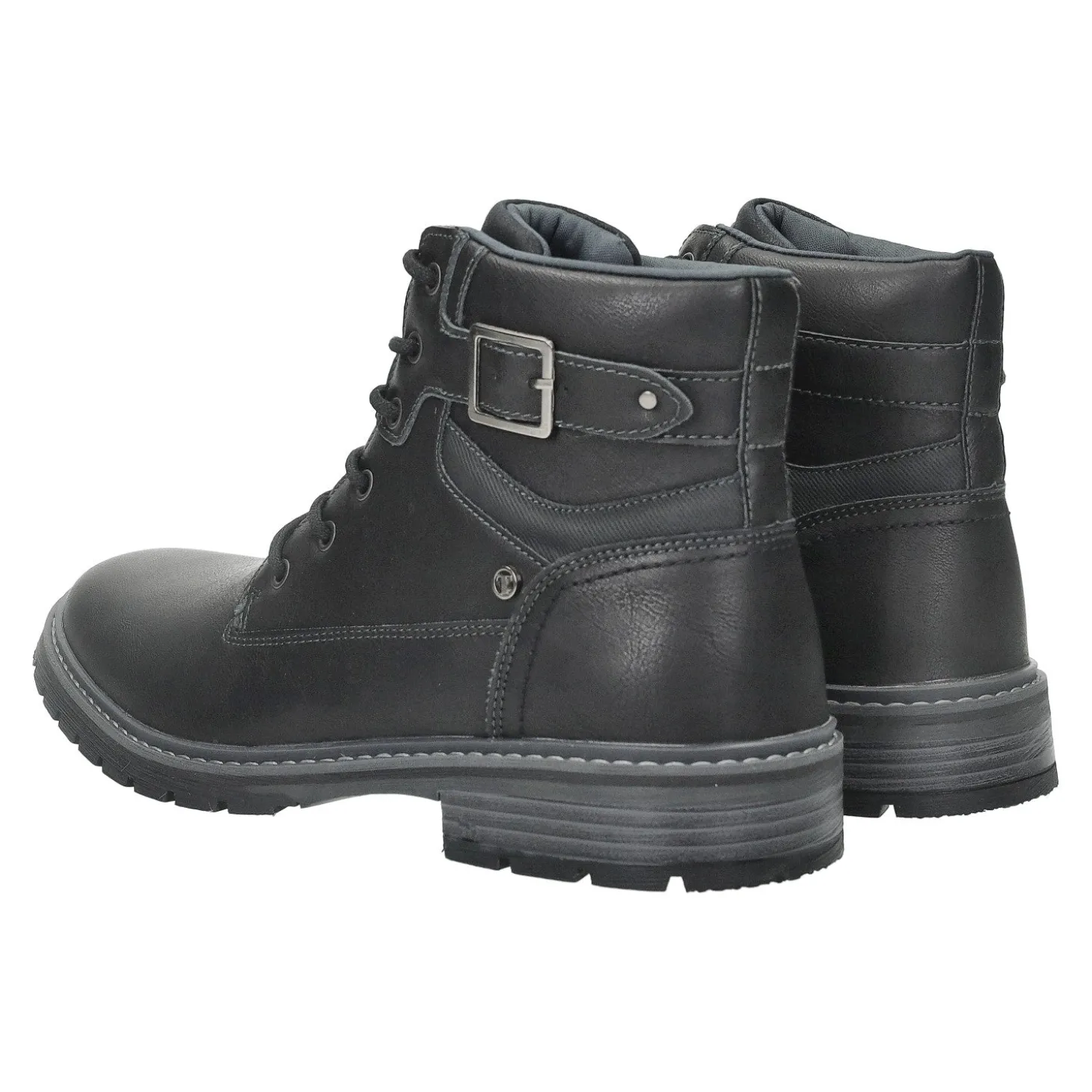 Anfibi con fibbia. sottopiede in Memory