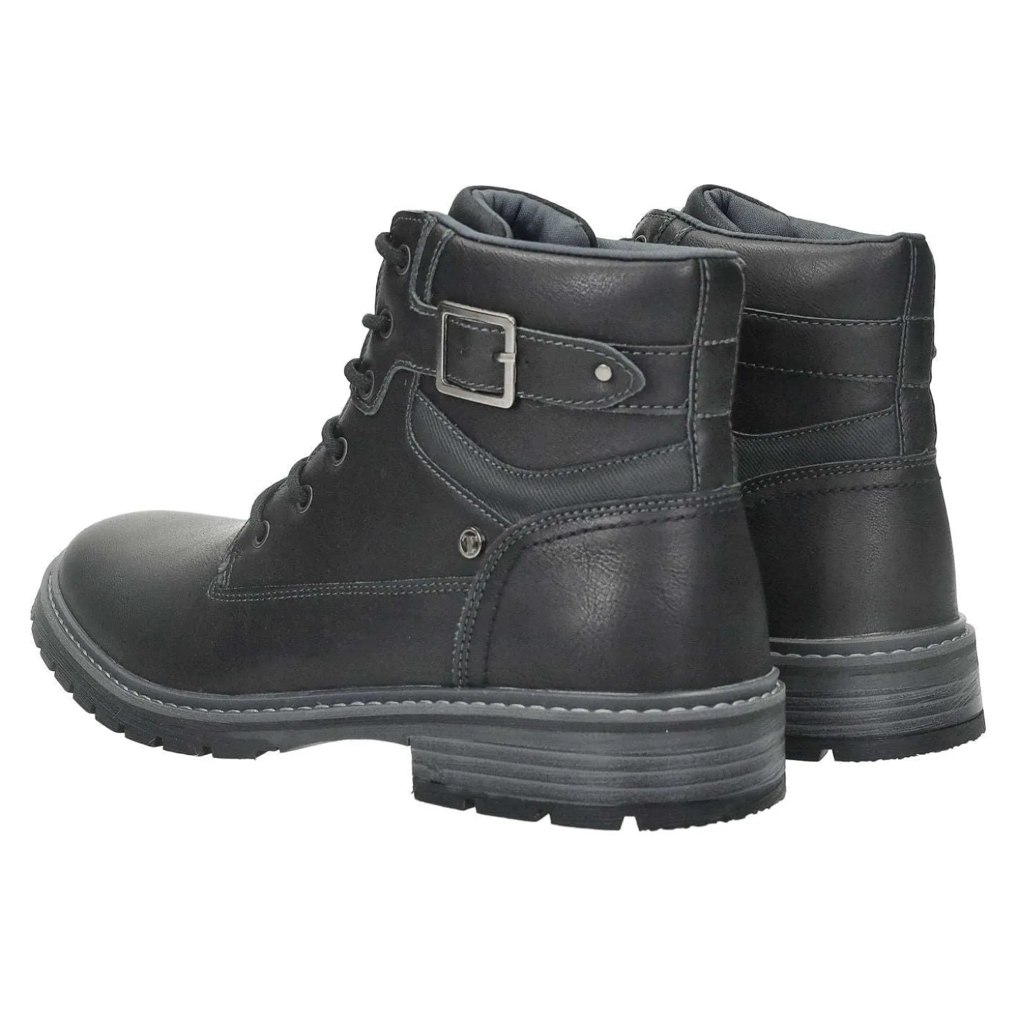 Anfibi con fibbia. sottopiede in Memory