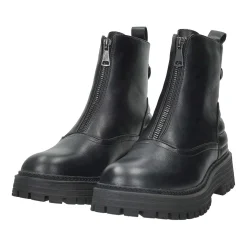 Anfibi con zip frontale.Tacco alto 4cm