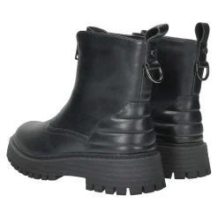 Anfibi con zip frontale.Tacco alto 4cm