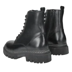 Anfibi in vera pelle. Fondo alto 4cm