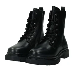 Anfibi in vera pelle.Tacco alto 3cm