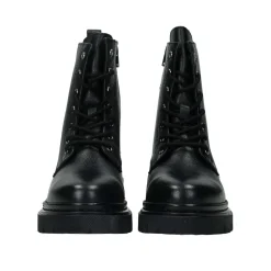 Anfibi in vera pelle.Tacco alto 3cm