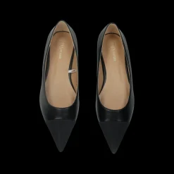 Ballerine con punta in tessuto