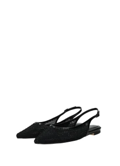 Ballerine in rete con strass