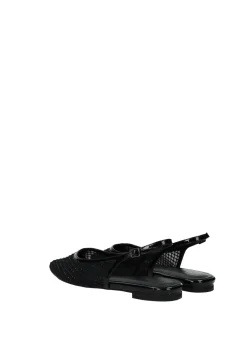 Ballerine in rete con strass