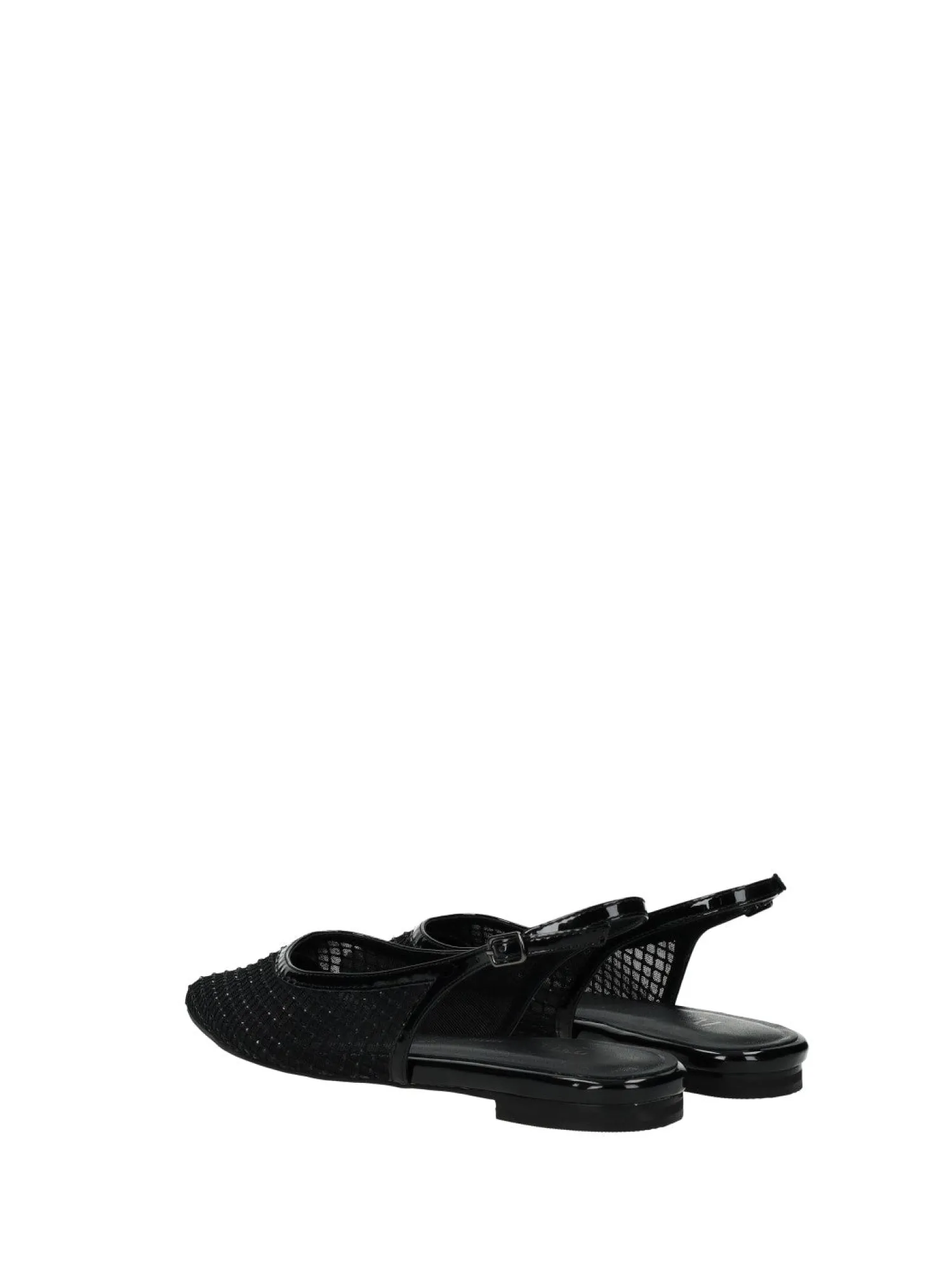 Ballerine in rete con strass