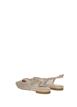 Ballerine in rete con strass