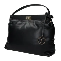 Borsa a secchiello con chiusura.