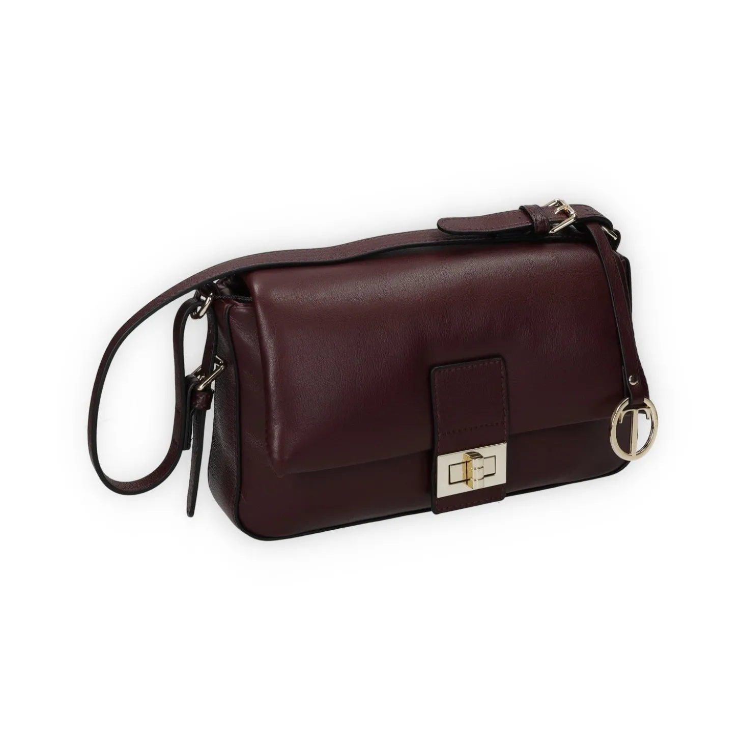 Borsa a tracolla con patta e chiusura