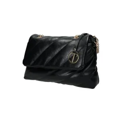 Borsa a tracolla con patta a chiusura.