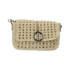 Borsa a tracolla lavorata a maglia