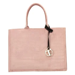 Borsa pied-de-poule beige e marrone