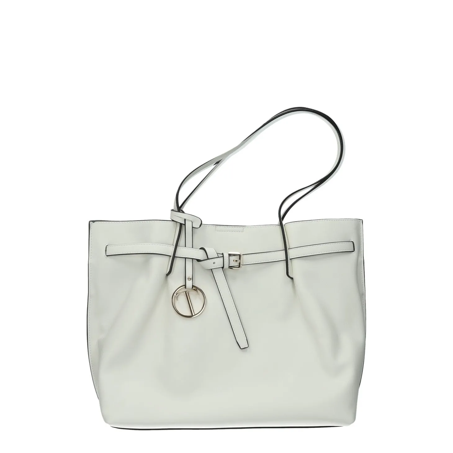 Borsa shopper con dettaglio fibbia