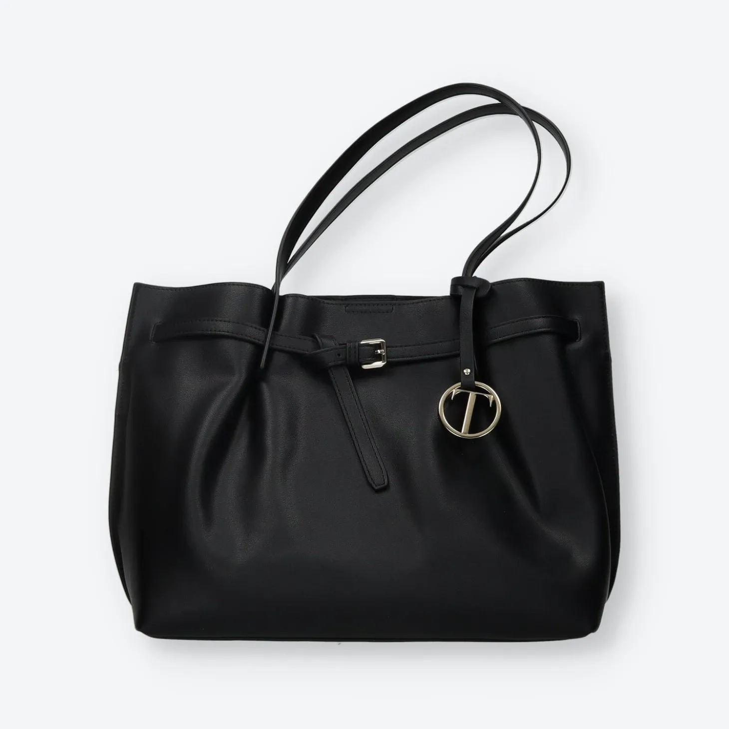 Borsa shopper con dettaglio fibbia