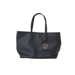 Borsa shopper con logo pendente
