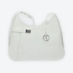 Borsa shopper con logo pendente