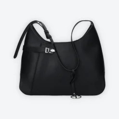 Borsa shopper con logo pendente