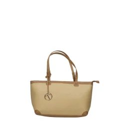 Borsa shopper con manico intrecciato