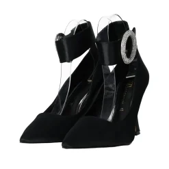 Décolleté con fibbia in giiello.Tacco alto 10cm