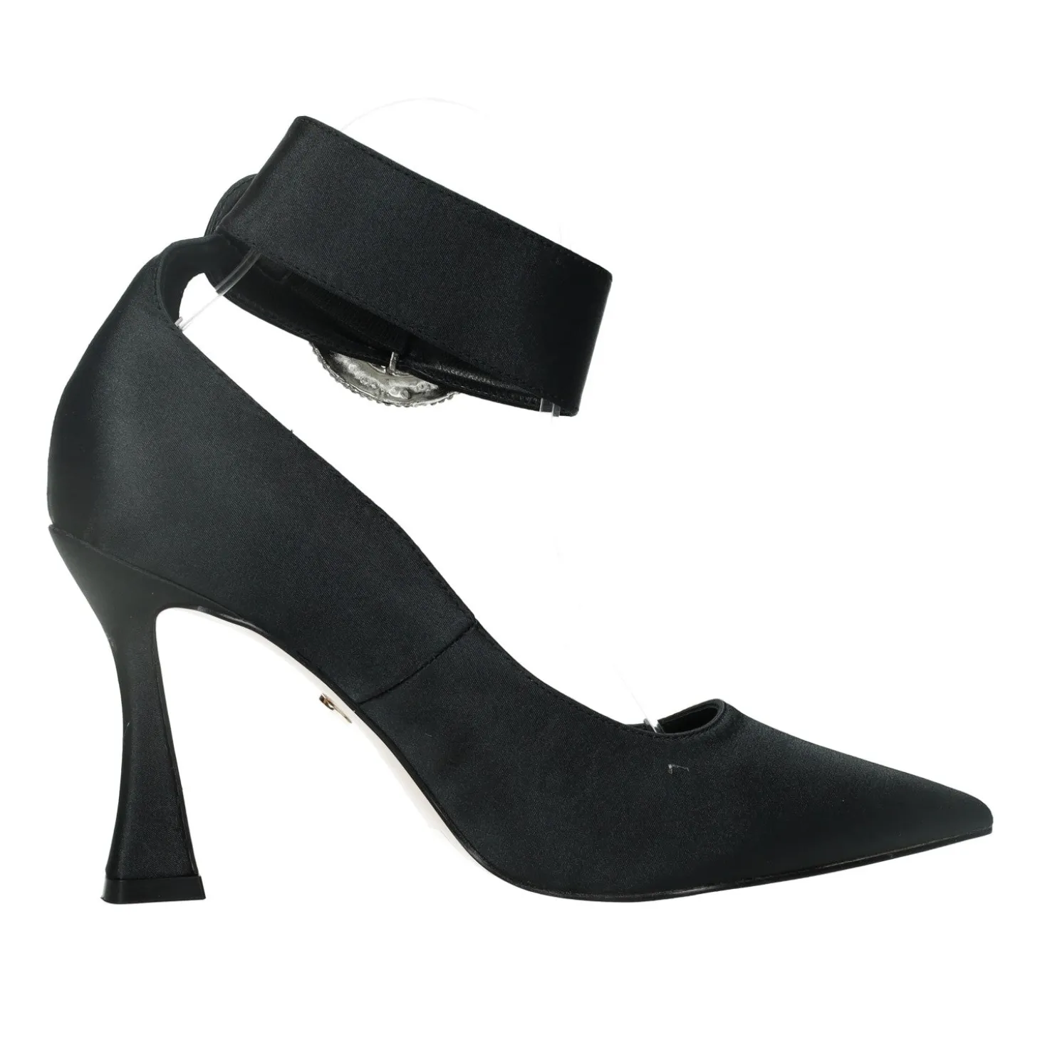 Décolleté con fibbia in giiello.Tacco alto 10cm