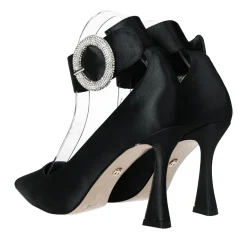 Décolleté con fibbia in giiello.Tacco alto 10cm