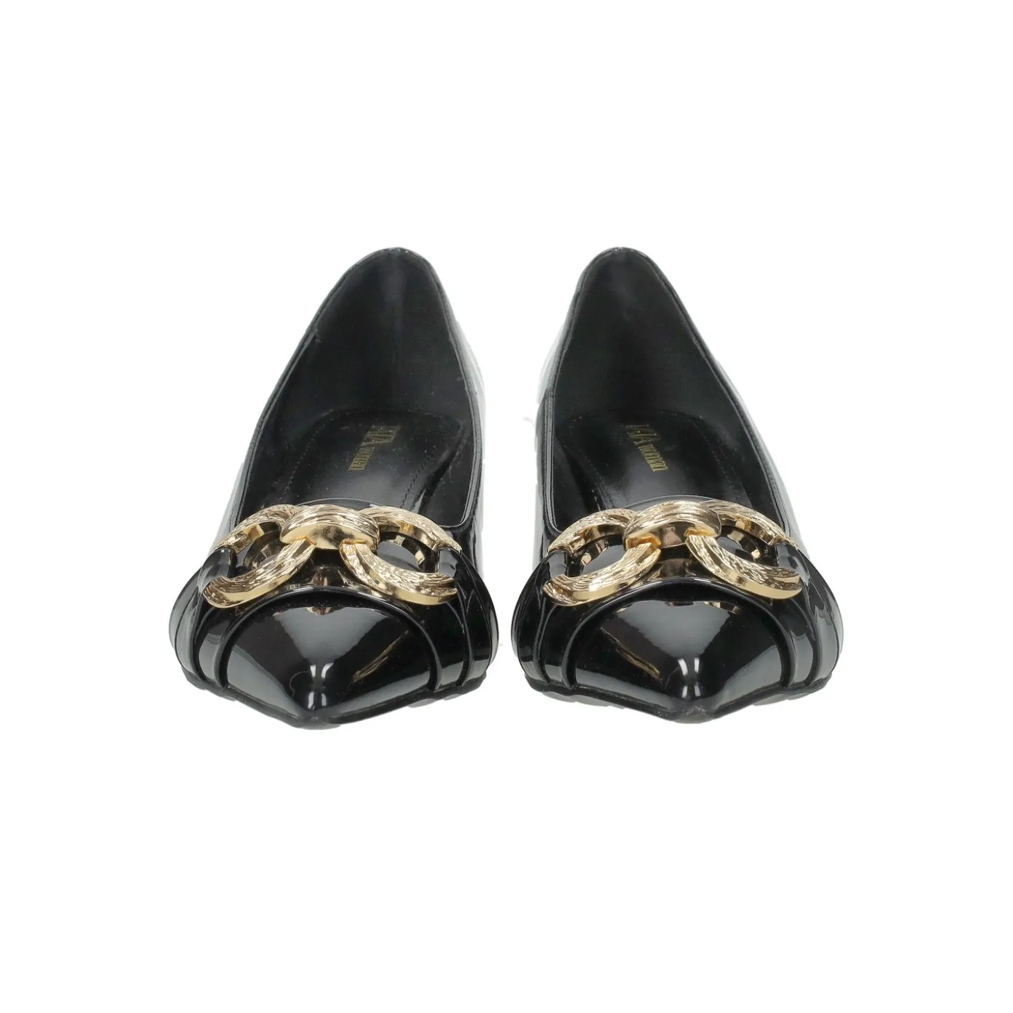 Décolleté con morsetto. Tacco alto 5.5cm