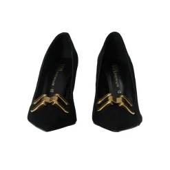 Décolleté con morsetto. Tacco alto 9.50cm