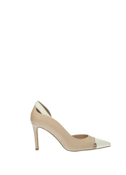 Décolleté con punta a contrasto