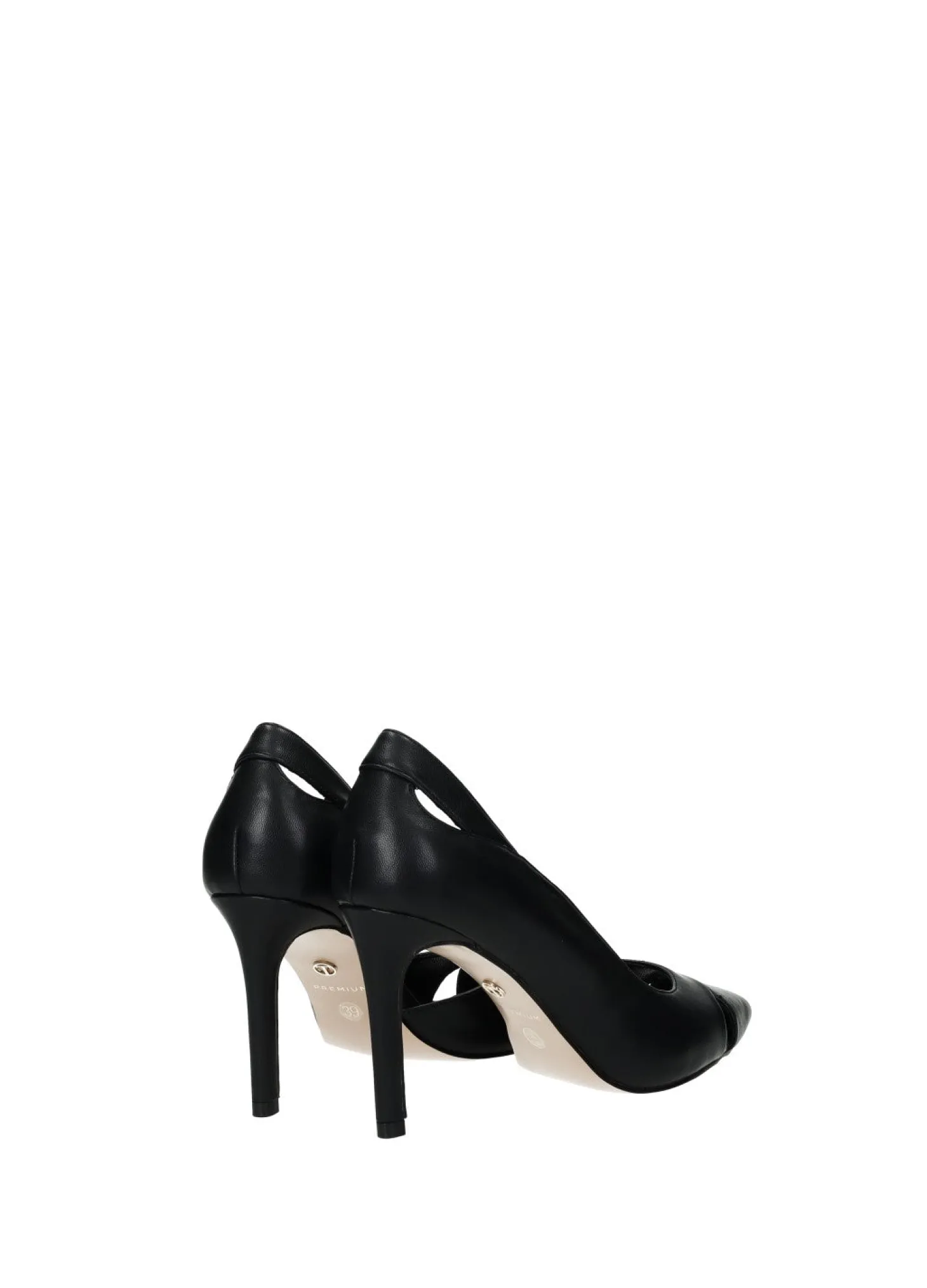 Décolleté con punta a contrasto