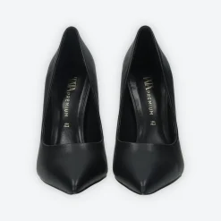 Décolleté con sottopiede in vera pelle.Tacco alto 10cm