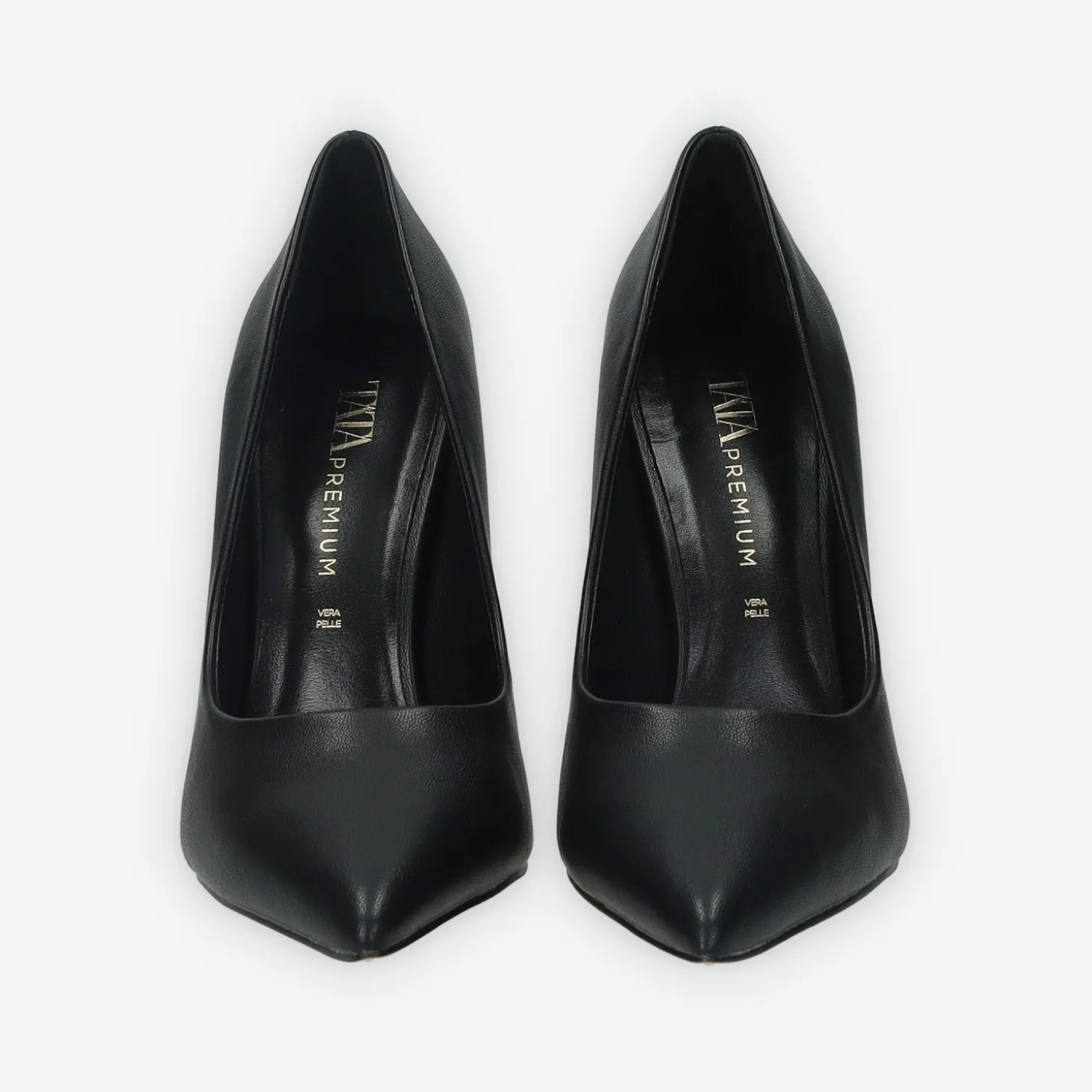 Décolleté con sottopiede in vera pelle.Tacco alto 10cm