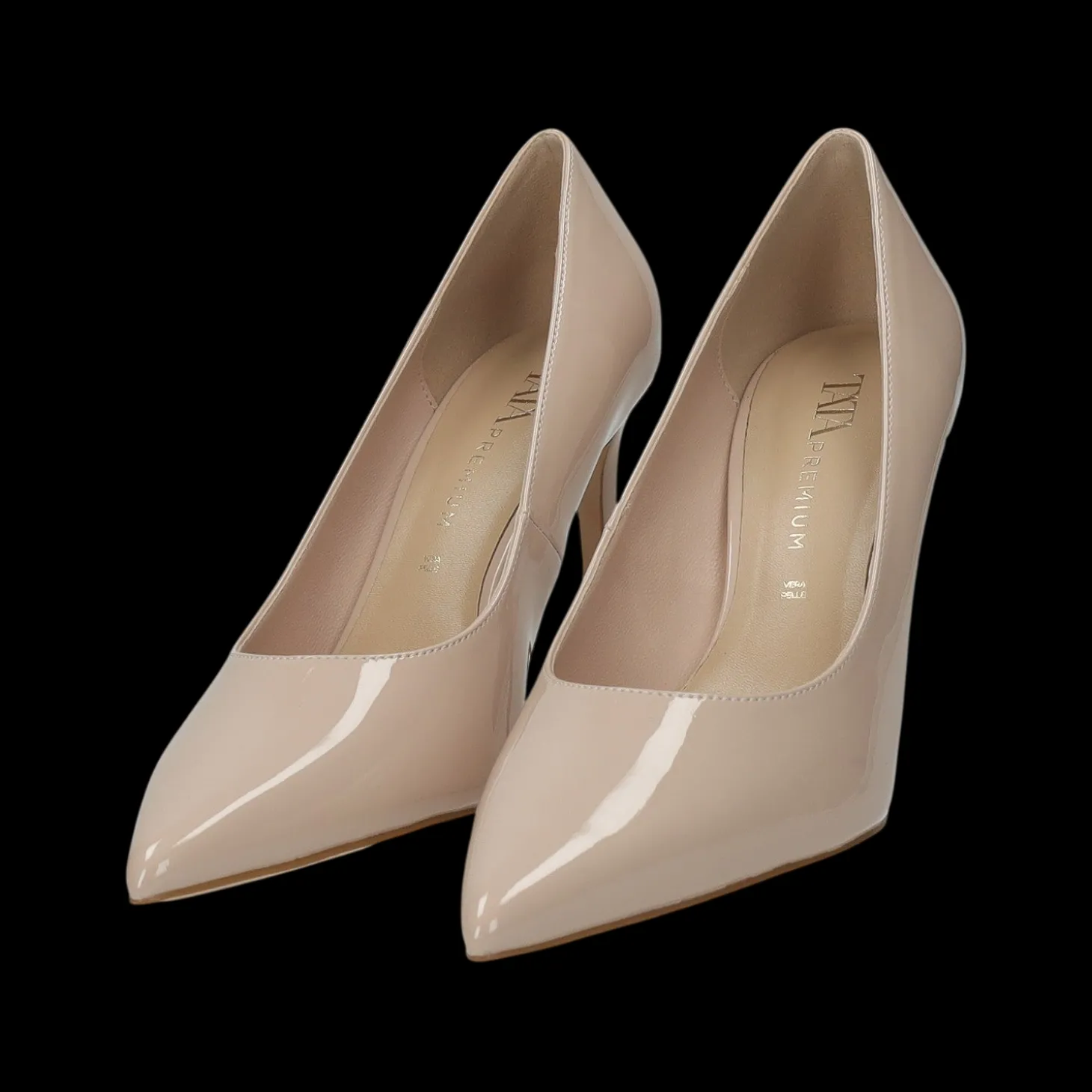 Décolleté con sottopiede in vera pelle.Tacco alto 10cm