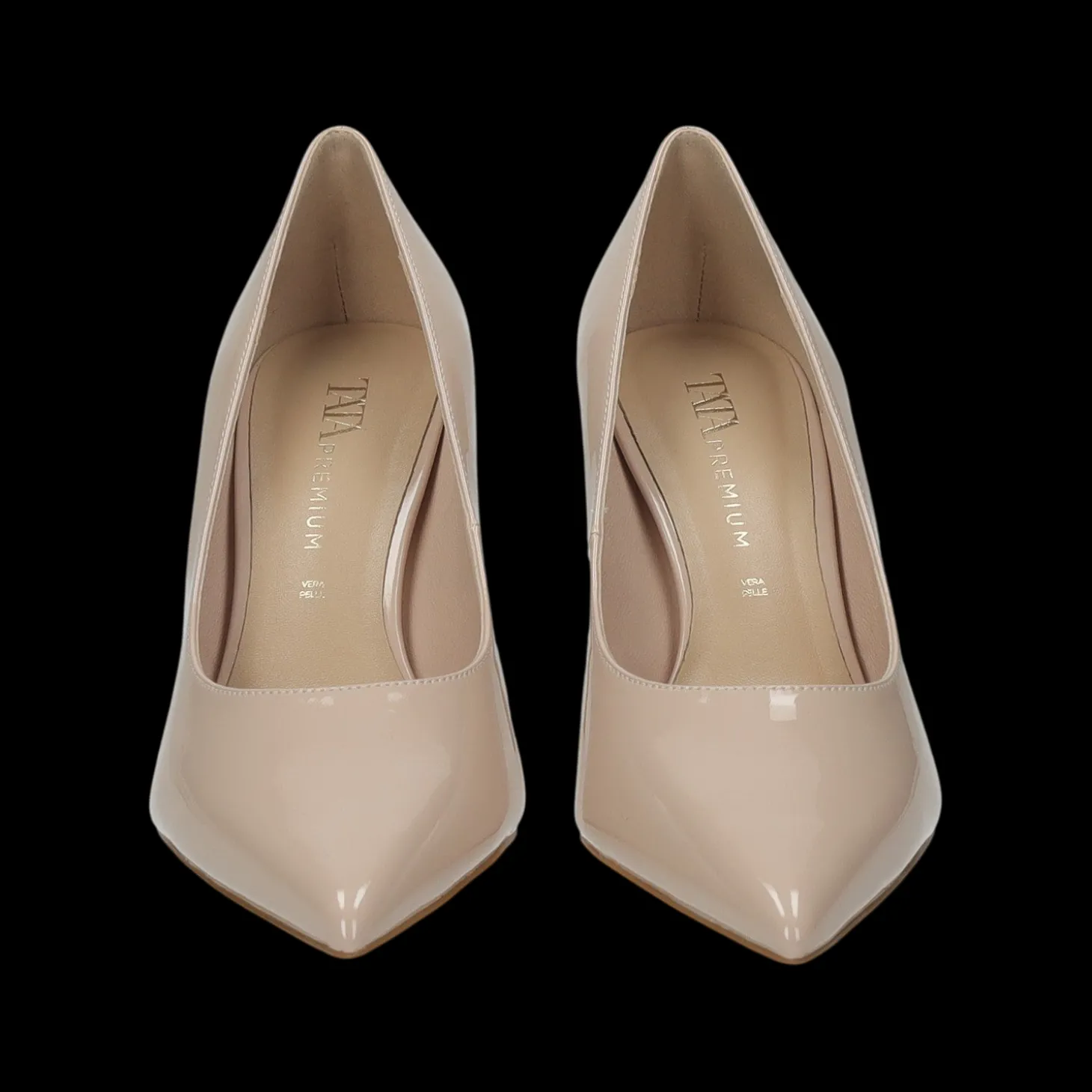 Décolleté con sottopiede in vera pelle.Tacco alto 10cm