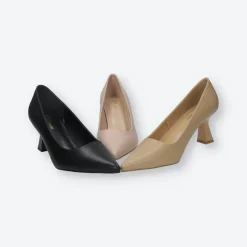 Décolleté con tacco a rocchetto. Tacco alto 6cm