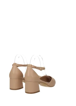 Décolleté donna e blu in PU con tacco medio