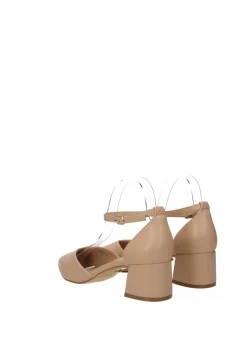 Décolleté donna e blu in PU con tacco medio