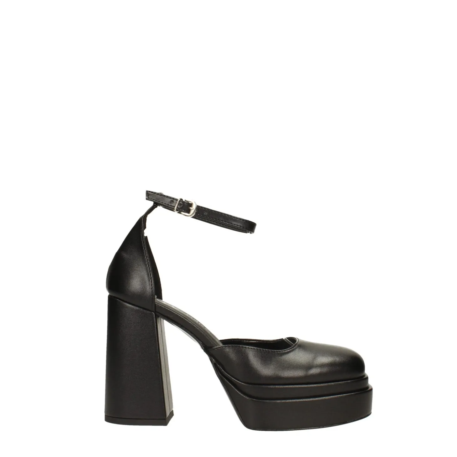 Décolleté glitterate con doppio plateau. Made in Italy. Tacco alto 11cm