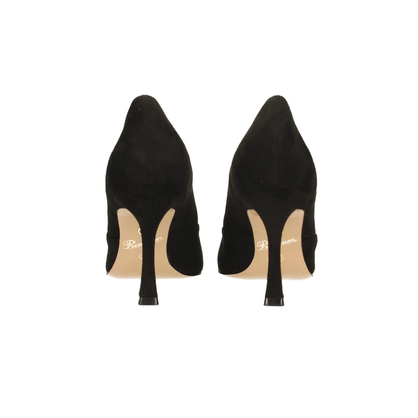 Décolleté in microfibra con tacco a rocchetto alto 9cm