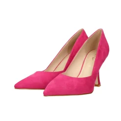 Décolleté in microfibra con tacco a rocchetto alto 9cm