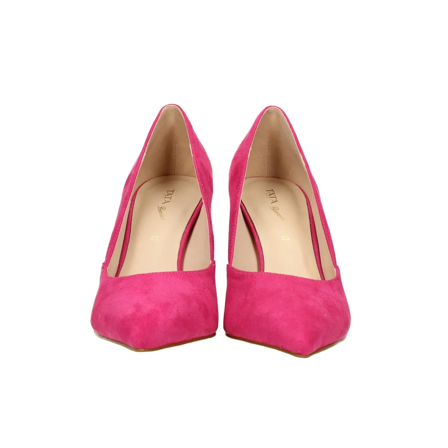 Décolleté in microfibra con tacco a rocchetto alto 9cm