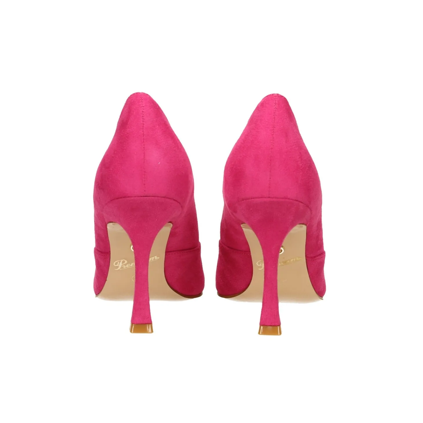 Décolleté in microfibra con tacco a rocchetto alto 9cm