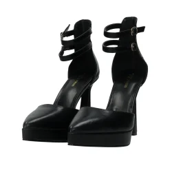 Décolleté platform con doppio cinturino. Tacco alto 12cm