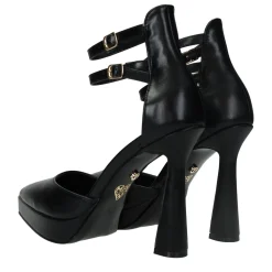 Décolleté platform con doppio cinturino. Tacco alto 12cm