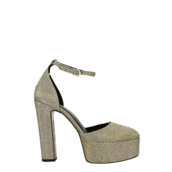 Décolleté platform glitterate. Made in Italy. Tacco alto 14cm