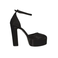 Décolleté platform glitterate. Made in Italy. Tacco alto 14cm