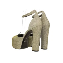 Décolleté platform glitterate. Made in Italy. Tacco alto 14cm