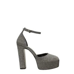 Décolleté platform glitterate. Made in Italy. Tacco alto 14cm