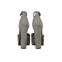 Décolleté platform glitterate. Made in Italy. Tacco alto 14cm