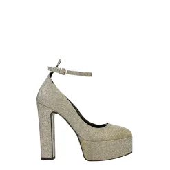Décolleté platform glitterate. Made in Italy. Tacco alto 13.5cm